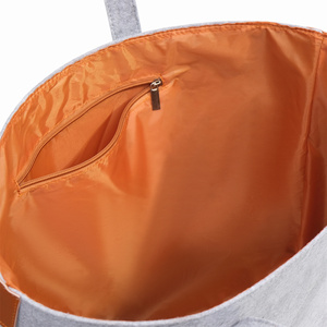 Sac fourre-tout minimaliste avec garniture en cuir PU pour femmes, grande capacité, sac à main en feutre durable pour le travail, vente en gros - Product Image 6