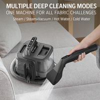 Aspirateur Électrique Compact Humide/Sec Portable à Vapeur pour Nettoyage des Taches sur Tapis et Canapés