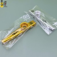 Metal kazoo customized design aluminum alloy instruments Metal Kazoo Flute Mouth Music Instrument Accessory for kids adults