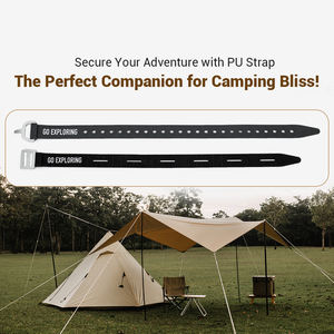 プラスチック30CM 50CM短い調整可能カスタムロゴキャンプ用ガジェットピクニック毛布テントシートゴムPUバインディングストラップベルト - Product Image 2