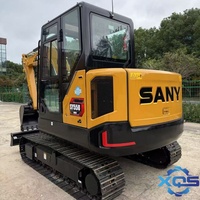 Mini-excavatrice sur chenilles SANY SY60 C, nouvelle marque chinoise réputée, 6 tonnes, moteur Isuzu, boîte de vitesses, livraison mondiale