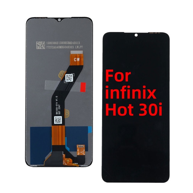 Original Infinix Hot 30i X669 In-cell LCD Touch Screen Replacement Display 6.56