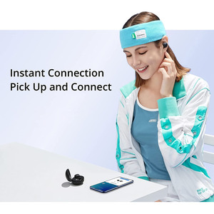 Auricolari, per realme Buds <span class=keywords><strong>Q2</strong></span> auricolari Wireless con custodia di ricarica, 5.0 auricolari Stereo in-Ear microfono incorporato nero - Product Image 5