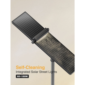 Lampione <span class=keywords><strong>Solare</strong></span> LED Autopulente 60-180W Off-Grid IP65 per Magazzini e Autostrade in Zone Remote e Montane - Product Image 5