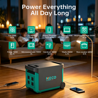 Generator Tenaga Surya Portabel MECO Power 5.4kWh 5000W dengan Baterai LiFePO4 untuk Cadangan Daya Rumah, Berkemah, RV, dan Penggunaan Darurat