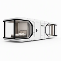 Maison préfabriquée moderne en conteneur, cabine modulaire irrégulière en panneaux sandwich EPS, unité hôtelière étanche
