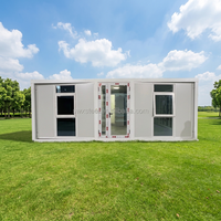 Maison préfabriquée personnalisée en conteneur extensible de 20 pieds ou 40 pieds avec cuisine, villa, logement préfabriqué, maisonnette portable, maison mobile