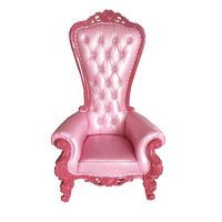 Chaise Trône à Dossier Haut pour Hôtels 5 Étoiles, Vente Événementielle, Chaises Royales Modernes en Plastique Transparent pour Mariages, Chaises de Roi et de Reine