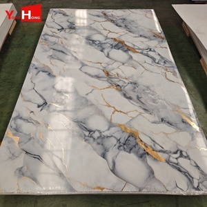Panel de Pared Decorativo con Patrón Personalizado, Revestimiento de PVC con Efecto Mármol, Impresión 3D, Protección UV, <span class=keywords><strong>para</strong></span> Interiores - Product Image 2