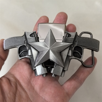 Boucles de ceinture en alliage de zinc durables, de luxe, vintage et tendance, style western cowboy, avec briquets intégrés pour hommes