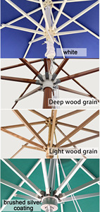 Parasol de jardin en aluminium robuste pour terrasse, vente en gros d'usine, logo commercial pour <span class=keywords><strong>restaurant</strong></span> - Product Image 3
