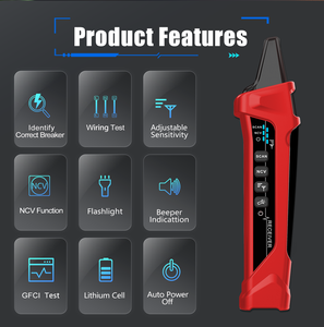 Herramientas profesionales de prueba de circuitos para uso de ingenieros Buscador de disyuntores digitales i-Pook PK310A/B con probador CFCI - Product Image 3