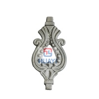 Panneaux de clôture de jardin en fer forgé classique, design feuilles et fleurs, durables, antirouille, pour extérieur