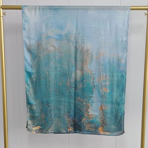 Modal Double Side <b>Print</b> Bohemian Style Muslim Lady <b>Islamic</b> Hijab Shawls Wholesale Fashion Soft Cotton Ethnic Marble <b>Print</b> Hijab - Product Image 5