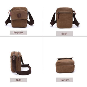 Petit mini sac à bandoulière pour <span class=keywords><strong>homme</strong></span> en toile personnalisée bon marché pour étudiant - Product Image 4