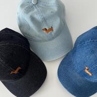 Gorra de Béisbol de Alta Calidad, Nuevo Estilo, para Exteriores, Estilo Urbano, con Bordado de Cachorro en Mezclilla Lavada, Protección Solar, Venta al por Mayor, con Estampado de Frutas