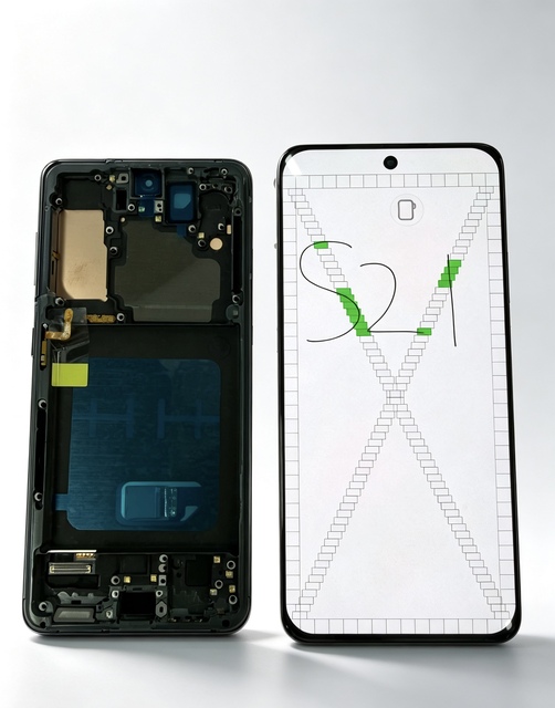 Suitable for Samsung S21+ Screen Assembly G9960 with Frame Domestic OLED Inner and Outer Screen LCD Direct Display