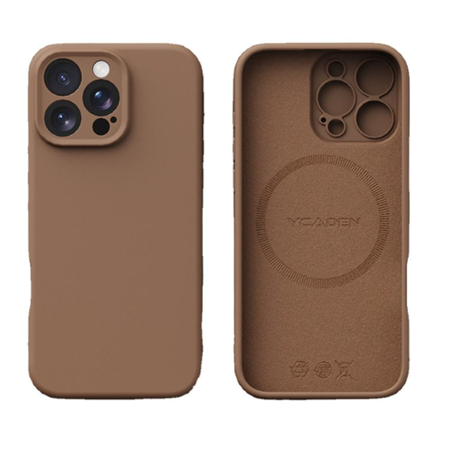 Luxury Liquid Silicone Magnetic Shockproof Card Holder Case for 17/16/15/14/13/12 Pro Max Wireless Charging Smooth Ins
