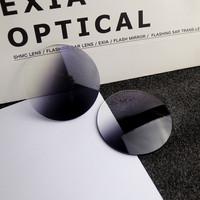 EXIA M1-Gafas de sol UV400 con revestimiento azul SHMC, lentes con degradado gris, curva trasera 3, antiimpacto, 1,61, 75mm,