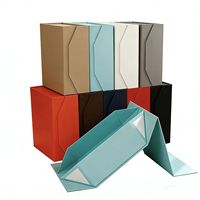Boîte cadeau rectangulaire rigide pliable personnalisable avec revêtement UV, papier couché, fermeture magnétique pour les cadeaux de mariage