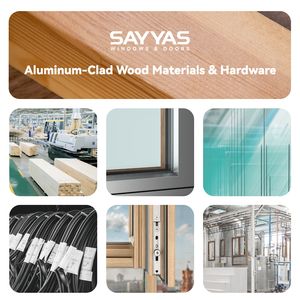 Puertas de Madera Revestidas de Aluminio SAYYAS X115 <span class=keywords><strong>para</strong></span> Oficina: Protegen la Privacidad, Aislamiento Acústico, Mejoran la Eficiencia Laboral - Product Image 4