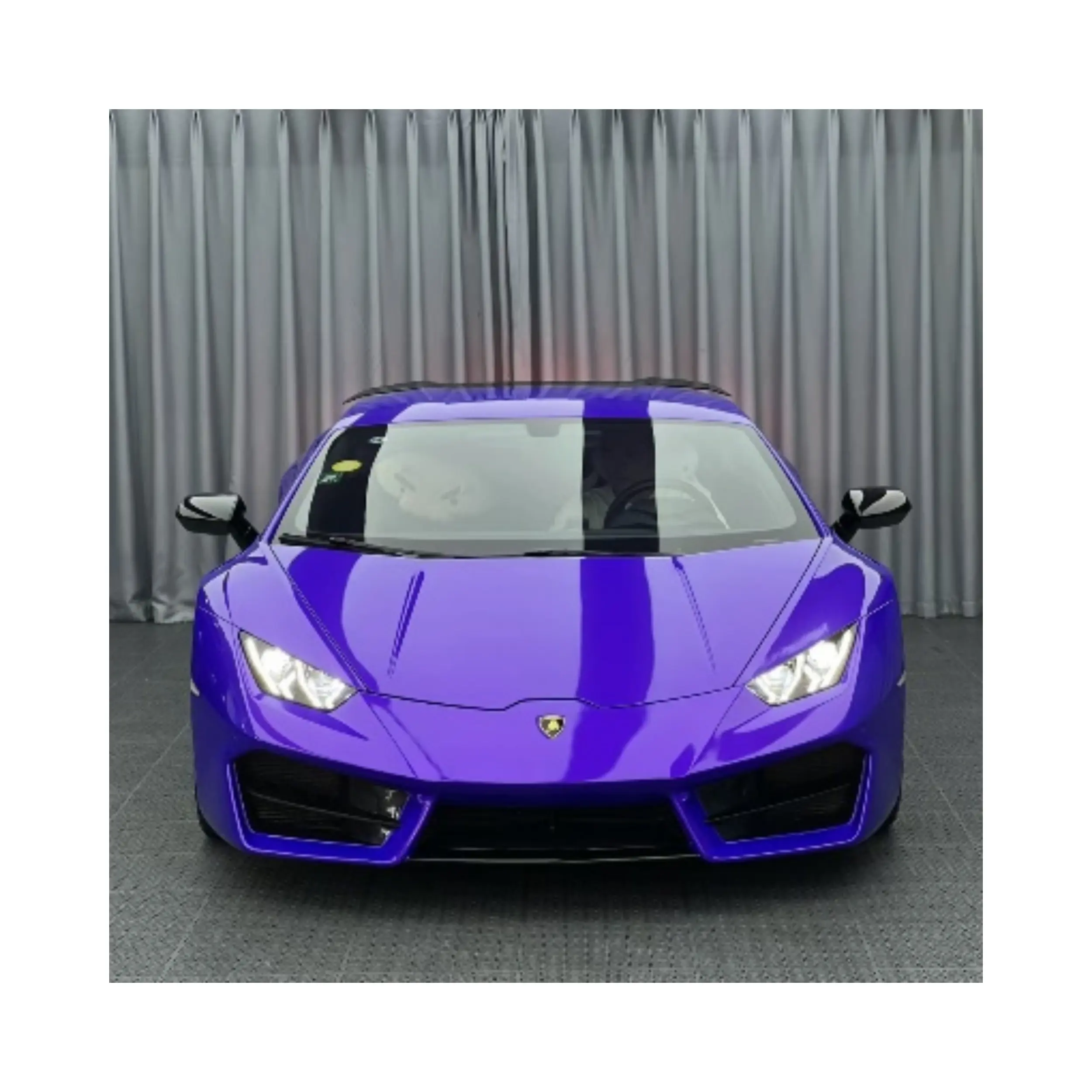 Stiker dekorasi mobil bahan vinil, stiker dekorasi elegan untuk mobil kualitas tinggi warna ungu PVC