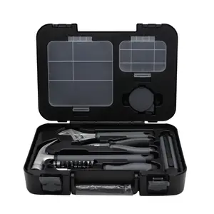 Conjunto de ferramentas de hardware doméstico direto dos fabricantes, kit de ferramentas manuais com 17 peças, caixa de ferramentas