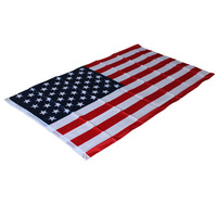Drapeaux nationaux personnalisés double face, format jumbo 90x150cm (3x5 pieds), en polyester, imprimés numériquement, promotion USA, vente en gros