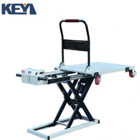 Chariot élévateur hydraulique à quatre roues à profil bas pour zones à accès restreint et espaces à faible hauteur avec support de personnalisation OEM