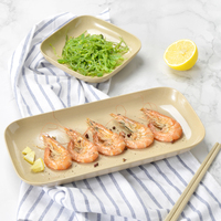 Nouvelle Assiette Carrée Moderne Écologique et Biodégradable en Coque de Riz, Design Flottant Personnalisable pour Usage Domestique – Collection 2026