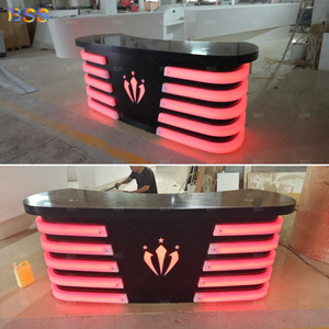 Led Talk Show phía trước quầy tiếp tân tin tức đương đại studio phát sóng quầy bàn Bàn TV phương tiện truyền thông phòng tiếp tân Quầy - Product Image 5