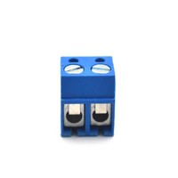 Pieds pliés de connecteur de bornier à vis KF301-5.0-2P à pas de 5.0mm peuvent être épissés bornier PCB