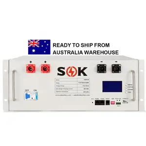 Australië Op Voorraad Ul1973 48V 100ah 5.12kwh Lithium Ijzer Lifepo4 Batterij Rack Voor Off-Grip Thuis Zonne-Energie Opslag