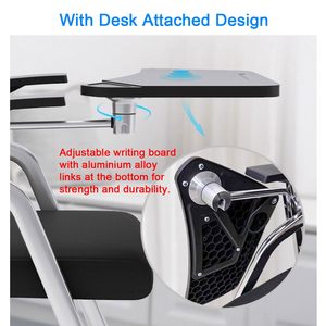 Hội nghị ghế với bảng Arms vải <span class=keywords><strong>Stackable</strong></span> ghế có thể gập lại đào tạo ghế với văn bản pad cho cuộc họp silla de formacion - Product Image 3