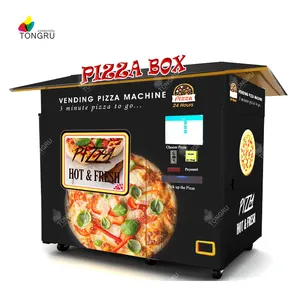 Distributeur automatique avec toit, machine à pizza, robot, boîte à pizza automatique, four, restaurant, kiosque de pizza