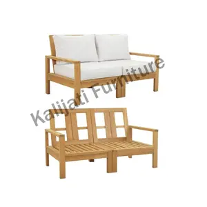 Superfície plana com pernas usadas para vários fins Fabricante de fábrica San Marino Double Seater Outdoor Furniture From Indonesia