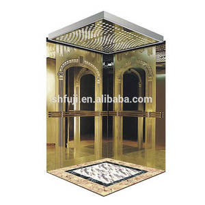 Decoración de lujo Uso en fábrica Piso de PVC Coche Apartamento Ascensor para ventas al por mayor - Product Image 3