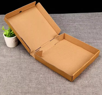 Boîte à pizza économique en carton ondulé, qualité alimentaire, anti-fuite, pour plats à emporter, idéale pour snack-bars et banquets