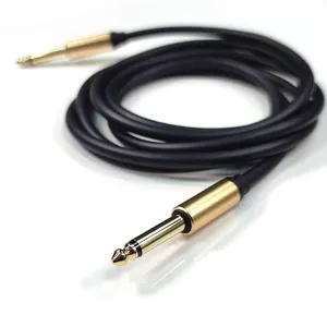 Câble TRS pour guitare 1/4 prise 6.35mm jack à jack stéréo câble d'interconnexion de ligne de chemin audio équilibré câble de guitare stéréo pour guitare