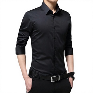 Camisa Formal Premium para Hombre, 100% Algodón Twill, Transpirable, Antiarrugas, Ecológica, con Logotipo Personalizado, Ropa de Negocios para Otoño, Servicio OEM - Product Image 5