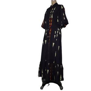 Falda de camisa informal de satén Aut elegante para mujer Patrón de cuadros Europeo Americano Maxi Frente natural para oficina Teñido liso para otoño - Product Image 1