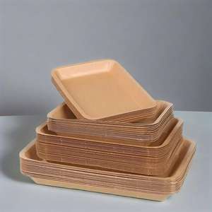 Supports alimentaires en papier kraft marron, paniers de service en carton à emporter, plateaux alimentaires en papier pour fêtes, nachos, snacks, tacos, frites - Product Image 1