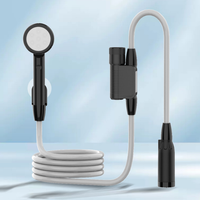 Douche extérieure portable à recharge USB longue durée, pulvérisateur d'eau alimenté par batterie au lithium 4000 mAh pour usage domestique et rural