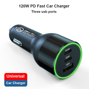 Caricabatterie per auto portatile USB-C 100W 65W 45W PPS 30W PD USB C 120W stazione di ricarica rapida QC3.0 adattatore caricabatterie per <span class=keywords><strong>Computer</strong></span> - Product Image 2