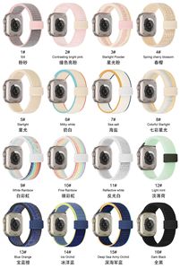 Correas de Reloj Magnéticas de Nailon Transpirable con Estilo Único para <span class=keywords><strong>Apple</strong></span> <span class=keywords><strong>Watch</strong></span> Band 11 10 8 9 654 Series 46mm 44mm - Product Image 2