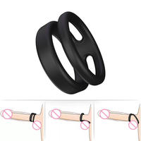 Nouveau Collier Contraceptif en Silicone à Double Anneau pour Homme, Verrouillage du Sperme, Retard de l'Éjaculation, Étanche IPX7, Sans Effets Secondaires, Jouet Sexuel Masculin