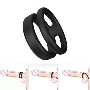 Nouveau Collier Contraceptif en Silicone à Double Anneau pour Hommes, Verrouillage du Sperme, Retard de l'Éjaculation, Étanche IPX7, Sans Effets Secondaires - Product Image 2