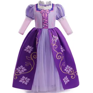 Kid Rapunzel Dress For Girl Cosplay Costume Baby Halloween Cosplay Christmas Carnival Birthday Party Fancy