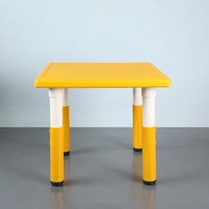 Mesa de <span class=keywords><strong>comer</strong></span> colorida para bebés, mesa cuadrada gruesa para niños, jardín de infantes de plástico para mesa cuadrada, mesa de aprendizaje para niños - Product Image 4