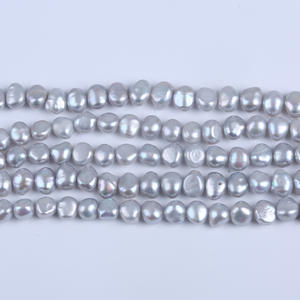 Perlas Sueltas de Agua Dulce Naturales de 18 cm y 7-8 mm, Doble Cara Brillante, para Joyería DIY, Semiterminadas, en Zhuji - Product Image 2